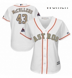 Womens Majestic Houston Astros 43 Lance McCullers Authentic White 2018 Gold Program Cool Base MLB Jersey Womens Majestic Houston Astros 43 Lance McCullers Authentic White 2018 Gold Program Cool Base MLB Jersey