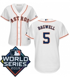 Womens Majestic Houston Astros 5 Jeff Bagwell White Home Cool Base Sitched 2019 World Series Patch Jersey Womens Majestic Houston Astros 5 Jeff Bagwell White Home Cool Base Sitched 2019 World Series Patch Jersey