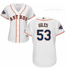 Womens Majestic Houston Astros 53 Ken Giles Replica White Home 2017 World Series Champions Cool Base MLB Jersey Womens Majestic Houston Astros 53 Ken Giles Replica White Home 2017 World Series Champions Cool Base MLB Jersey