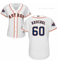 Womens Majestic Houston Astros 60 Dallas Keuchel Replica White Home 2017 World Series Champions Cool Base MLB Jersey Womens Majestic Houston Astros 60 Dallas Keuchel Replica White Home 2017 World Series Champions Cool Base MLB Jersey