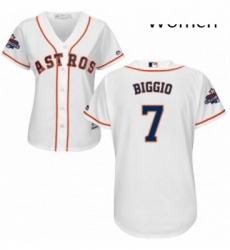 Womens Majestic Houston Astros 7 Craig Biggio Authentic White Home 2017 World Series Champions Cool Base MLB Jersey Womens Majestic Houston Astros 7 Craig Biggio Authentic White Home 2017 World Series Champions Cool Base MLB Jersey
