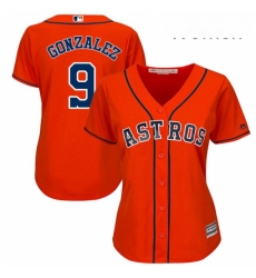 Womens Majestic Houston Astros 9 Marwin Gonzalez Authentic Orange Alternate Cool Base MLB Jersey Womens Majestic Houston Astros 9 Marwin Gonzalez Authentic Orange Alternate Cool Base MLB Jersey