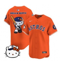 Youth Houston Astros Orange 2025 Hello Kitty Limited Baseball Jersey