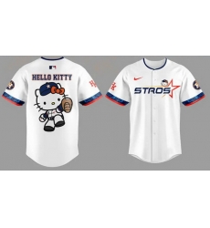 Youth Houston Astros White 2025 Hello Kitty Limited Baseball Jersey Youth Houston Astros White 2025 Hello Kitty Limited Baseball Jersey