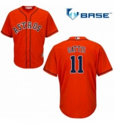 Youth Majestic Houston Astros 11 Evan Gattis Replica Orange Alternate Cool Base MLB Jersey Youth Majestic Houston Astros 11 Evan Gattis Replica Orange Alternate Cool Base MLB Jersey