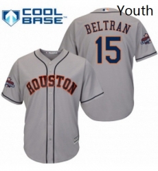 Youth Majestic Houston Astros 15 Carlos Beltran Authentic Grey Road 2017 World Series Champions Cool Base MLB Jersey Youth Majestic Houston Astros 15 Carlos Beltran Authentic Grey Road 2017 World Series Champions Cool Base MLB Jersey