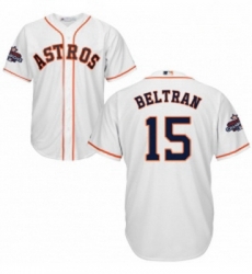 Youth Majestic Houston Astros 15 Carlos Beltran Authentic White Home 2017 World Series Champions Cool Base MLB Jersey Youth Majestic Houston Astros 15 Carlos Beltran Authentic White Home 2017 World Series Champions Cool Base MLB Jersey