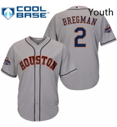Youth Majestic Houston Astros 2 Alex Bregman Replica Grey Road 2017 World Series Champions Cool Base MLB Jersey Youth Majestic Houston Astros 2 Alex Bregman Replica Grey Road 2017 World Series Champions Cool Base MLB Jersey