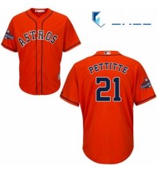 Youth Majestic Houston Astros 21 Andy Pettitte Authentic Orange Alternate 2017 World Series Champions Cool Base MLB Jersey Youth Majestic Houston Astros 21 Andy Pettitte Authentic Orange Alternate 2017 World Series Champions Cool Base MLB Jersey