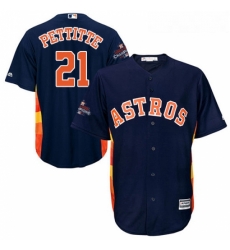 Youth Majestic Houston Astros 21 Andy Pettitte Replica Navy Blue Alternate 2017 World Series Champions Cool Base MLB Jersey Youth Majestic Houston Astros 21 Andy Pettitte Replica Navy Blue Alternate 2017 World Series Champions Cool Base MLB Jersey