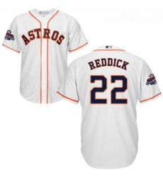 Youth Majestic Houston Astros 22 Josh Reddick Authentic White Home 2017 World Series Champions Cool Base MLB Jersey Youth Majestic Houston Astros 22 Josh Reddick Authentic White Home 2017 World Series Champions Cool Base MLB Jersey