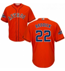 Youth Majestic Houston Astros 22 Josh Reddick Replica Orange Alternate 2017 World Series Champions Cool Base MLB Jersey Youth Majestic Houston Astros 22 Josh Reddick Replica Orange Alternate 2017 World Series Champions Cool Base MLB Jersey