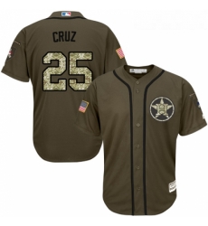 Youth Majestic Houston Astros 25 Jose Cruz Replica Green Salute to Service MLB Jersey Youth Majestic Houston Astros 25 Jose Cruz Replica Green Salute to Service MLB Jersey