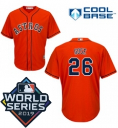 Youth Majestic Houston Astros 26 Anthony Gose Orange Alternate Cool Base Sitched 2019 World Series Patch jersey Youth Majestic Houston Astros 26 Anthony Gose Orange Alternate Cool Base Sitched 2019 World Series Patch jersey