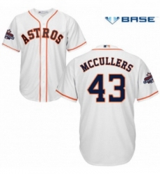 Youth Majestic Houston Astros 43 Lance McCullers Authentic White Home 2017 World Series Champions Cool Base MLB Jersey Youth Majestic Houston Astros 43 Lance McCullers Authentic White Home 2017 World Series Champions Cool Base MLB Jersey