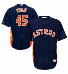 Youth Majestic Houston Astros 45 Gerrit Cole Authentic Navy Blue Alternate Cool Base MLB Jersey Youth Majestic Houston Astros 45 Gerrit Cole Authentic Navy Blue Alternate Cool Base MLB Jersey