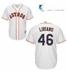 Youth Majestic Houston Astros 46 Francisco Liriano Authentic White Home Cool Base MLB Jersey Youth Majestic Houston Astros 46 Francisco Liriano Authentic White Home Cool Base MLB Jersey