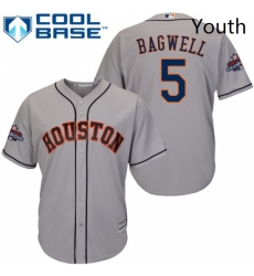 Youth Majestic Houston Astros 5 Jeff Bagwell Replica Grey Road 2017 World Series Champions Cool Base MLB Jersey Youth Majestic Houston Astros 5 Jeff Bagwell Replica Grey Road 2017 World Series Champions Cool Base MLB Jersey