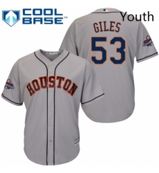Youth Majestic Houston Astros 53 Ken Giles Authentic Grey Road 2017 World Series Champions Cool Base MLB Jersey Youth Majestic Houston Astros 53 Ken Giles Authentic Grey Road 2017 World Series Champions Cool Base MLB Jersey