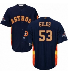 Youth Majestic Houston Astros 53 Ken Giles Authentic Navy Blue Alternate 2018 Gold Program Cool Base MLB Jersey Youth Majestic Houston Astros 53 Ken Giles Authentic Navy Blue Alternate 2018 Gold Program Cool Base MLB Jersey