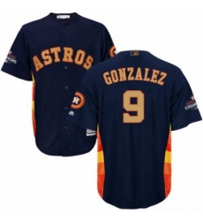 Youth Majestic Houston Astros 9 Marwin Gonzalez Authentic Navy Blue Alternate 2018 Gold Program Cool Base MLB Jersey Youth Majestic Houston Astros 9 Marwin Gonzalez Authentic Navy Blue Alternate 2018 Gold Program Cool Base MLB Jersey