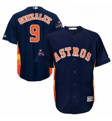 Youth Majestic Houston Astros 9 Marwin Gonzalez Replica Navy Blue Alternate 2017 World Series Champions Cool Base MLB Jersey Youth Majestic Houston Astros 9 Marwin Gonzalez Replica Navy Blue Alternate 2017 World Series Champions Cool Base MLB Jersey