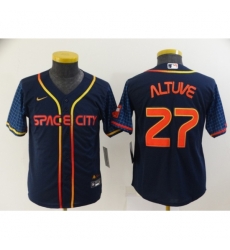 Youth Toddler Houston Astros #27 Jose Altuve Nike Navy 2022 City Connect Player Jersey Youth Toddler Houston Astros #27 Jose Altuve Nike Navy 2022 City Connect Player Jersey