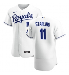 Men Kansas City Royals 11 Bubba Starling Men Nike White Home 2020 Flex Base Player MLB Jersey Men Kansas City Royals 11 Bubba Starling Men Nike White Home 2020 Flex Base Player MLB Jersey