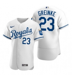 Men Kansas City Royals 23 Zack Greinke White Flex Base Stitched jersey Men Kansas City Royals 23 Zack Greinke White Flex Base Stitched jersey