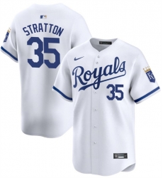 Men Kansas City Royals 35 Chris Stratton White 2024 Home Limited Cool Base Stitched Baseball Jersey Men Kansas City Royals 35 Chris Stratton White 2024 Home Limited Cool Base Stitched Baseball Jersey
