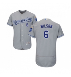 Mens Kansas City Royals 6 Willie Wilson Grey Road Flex Base Authentic Collection Baseball Jersey Mens Kansas City Royals 6 Willie Wilson Grey Road Flex Base Authentic Collection Baseball Jersey