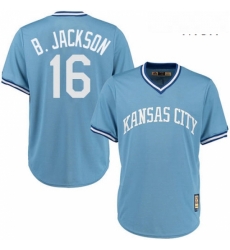 Mens Majestic Kansas City Royals 16 Bo Jackson Authentic Light Blue Cooperstown MLB Jersey Mens Majestic Kansas City Royals 16 Bo Jackson Authentic Light Blue Cooperstown MLB Jersey