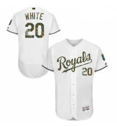 Mens Majestic Kansas City Royals 20 Frank White Authentic White 2016 Memorial Day Fashion Flex Base Jersey Mens Majestic Kansas City Royals 20 Frank White Authentic White 2016 Memorial Day Fashion Flex Base Jersey