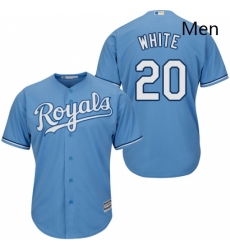Mens Majestic Kansas City Royals 20 Frank White Replica Light Blue Alternate 1 Cool Base MLB Jersey Mens Majestic Kansas City Royals 20 Frank White Replica Light Blue Alternate 1 Cool Base MLB Jersey