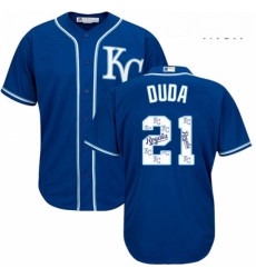 Mens Majestic Kansas City Royals 21 Lucas Duda Blue Authentic Blue Team Logo Fashion Cool Base MLB Jersey Mens Majestic Kansas City Royals 21 Lucas Duda Blue Authentic Blue Team Logo Fashion Cool Base MLB Jersey