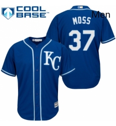 Mens Majestic Kansas City Royals 37 Brandon Moss Replica Blue Alternate 2 Cool Base MLB Jersey Mens Majestic Kansas City Royals 37 Brandon Moss Replica Blue Alternate 2 Cool Base MLB Jersey