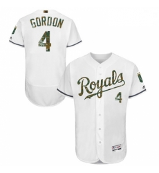 Mens Majestic Kansas City Royals 4 Alex Gordon Authentic White 2016 Memorial Day Fashion Flex Base MLB Jersey Mens Majestic Kansas City Royals 4 Alex Gordon Authentic White 2016 Memorial Day Fashion Flex Base MLB Jersey