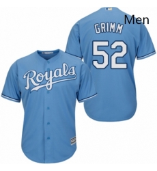 Mens Majestic Kansas City Royals 52 Justin Grimm Replica Light Blue Alternate 1 Cool Base MLB Jersey Mens Majestic Kansas City Royals 52 Justin Grimm Replica Light Blue Alternate 1 Cool Base MLB Jersey