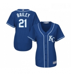 Womens Kansas City Royals 21 Homer Bailey Replica Blue Alternate 2 Cool Base Baseball Jersey Womens Kansas City Royals 21 Homer Bailey Replica Blue Alternate 2 Cool Base Baseball Jersey