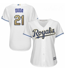 Womens Majestic Kansas City Royals 21 Lucas Duda Authentic White Home Cool Base MLB Jersey Womens Majestic Kansas City Royals 21 Lucas Duda Authentic White Home Cool Base MLB Jersey