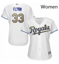 Womens Majestic Kansas City Royals 33 Brian Flynn Replica White Home Cool Base MLB Jersey Womens Majestic Kansas City Royals 33 Brian Flynn Replica White Home Cool Base MLB Jersey
