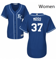 Womens Majestic Kansas City Royals 37 Brandon Moss Authentic Blue Alternate 2 Cool Base MLB Jersey Womens Majestic Kansas City Royals 37 Brandon Moss Authentic Blue Alternate 2 Cool Base MLB Jersey