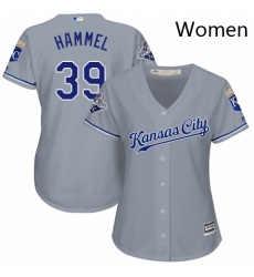 Womens Majestic Kansas City Royals 39 Jason Hammel Replica Grey Road Cool Base MLB Jersey Womens Majestic Kansas City Royals 39 Jason Hammel Replica Grey Road Cool Base MLB Jersey