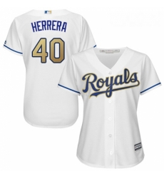 Womens Majestic Kansas City Royals 40 Kelvin Herrera Replica White Home Cool Base MLB Jersey Womens Majestic Kansas City Royals 40 Kelvin Herrera Replica White Home Cool Base MLB Jersey