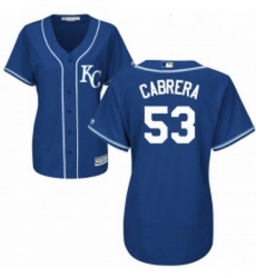 Womens Majestic Kansas City Royals 53 Melky Cabrera Replica Blue Alternate 2 Cool Base MLB Jersey Womens Majestic Kansas City Royals 53 Melky Cabrera Replica Blue Alternate 2 Cool Base MLB Jersey