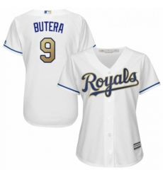 Womens Majestic Kansas City Royals 9 Drew Butera Replica White Home Cool Base MLB Jersey Womens Majestic Kansas City Royals 9 Drew Butera Replica White Home Cool Base MLB Jersey