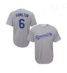 Youth Kansas City Royals 6 Billy Hamilton Replica Grey Road Cool Base Baseball Jersey Youth Kansas City Royals 6 Billy Hamilton Replica Grey Road Cool Base Baseball Jersey