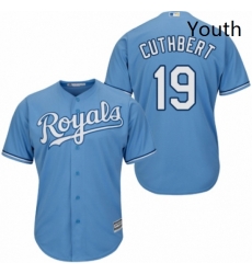 Youth Majestic Kansas City Royals 19 Cheslor Cuthbert Authentic Light Blue Alternate 1 Cool Base MLB Jersey Youth Majestic Kansas City Royals 19 Cheslor Cuthbert Authentic Light Blue Alternate 1 Cool Base MLB Jersey