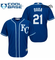 Youth Majestic Kansas City Royals 21 Lucas Duda Authentic Blue Alternate 2 Cool Base MLB Jersey Youth Majestic Kansas City Royals 21 Lucas Duda Authentic Blue Alternate 2 Cool Base MLB Jersey