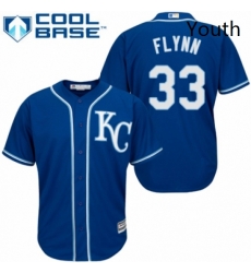 Youth Majestic Kansas City Royals 33 Brian Flynn Authentic Blue Alternate 2 Cool Base MLB Jersey Youth Majestic Kansas City Royals 33 Brian Flynn Authentic Blue Alternate 2 Cool Base MLB Jersey